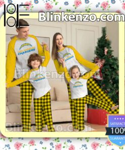 Los Angeles Chargers Family Matching Christmas Pajamas Set