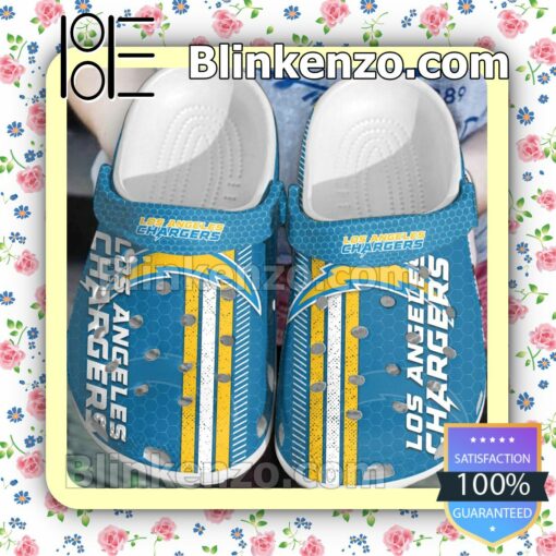 Los Angeles Chargers Metal Pattern Clogs