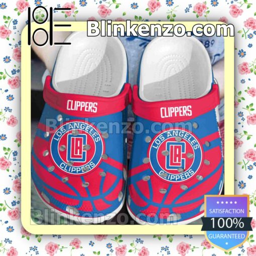 Los Angeles Clippers Logo Basketball Clogs