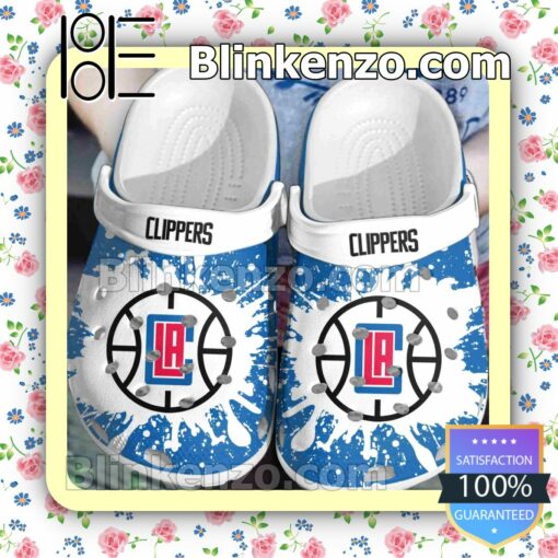 Los Angeles Clippers Logo Color Splash Clogs