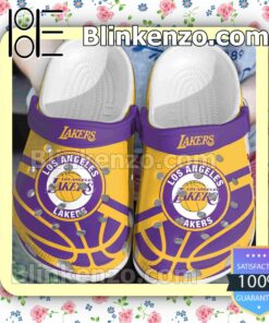 Los Angeles Lakers Logo Basketball Clogs