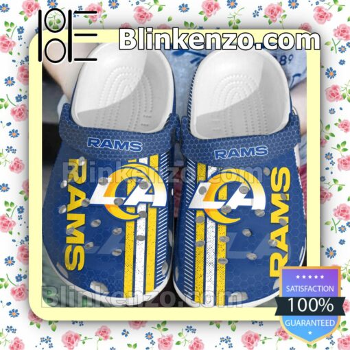 Los Angeles Rams Hive Pattern Clogs