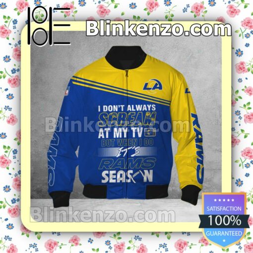 Amazing Los Angeles Rams I Don't Always Scream At My TV But When I Do NFL Polo Shirt