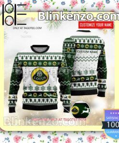 Lotus Brand Print Christmas Sweater
