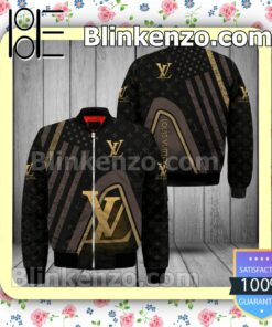 Louis Vuitton American Flag Black Military Jacket Sportwear