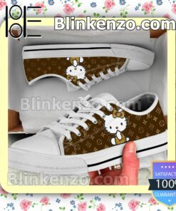 Louis Vuitton And Hello Kitty Brown Chuck Taylor All Star Sneakers