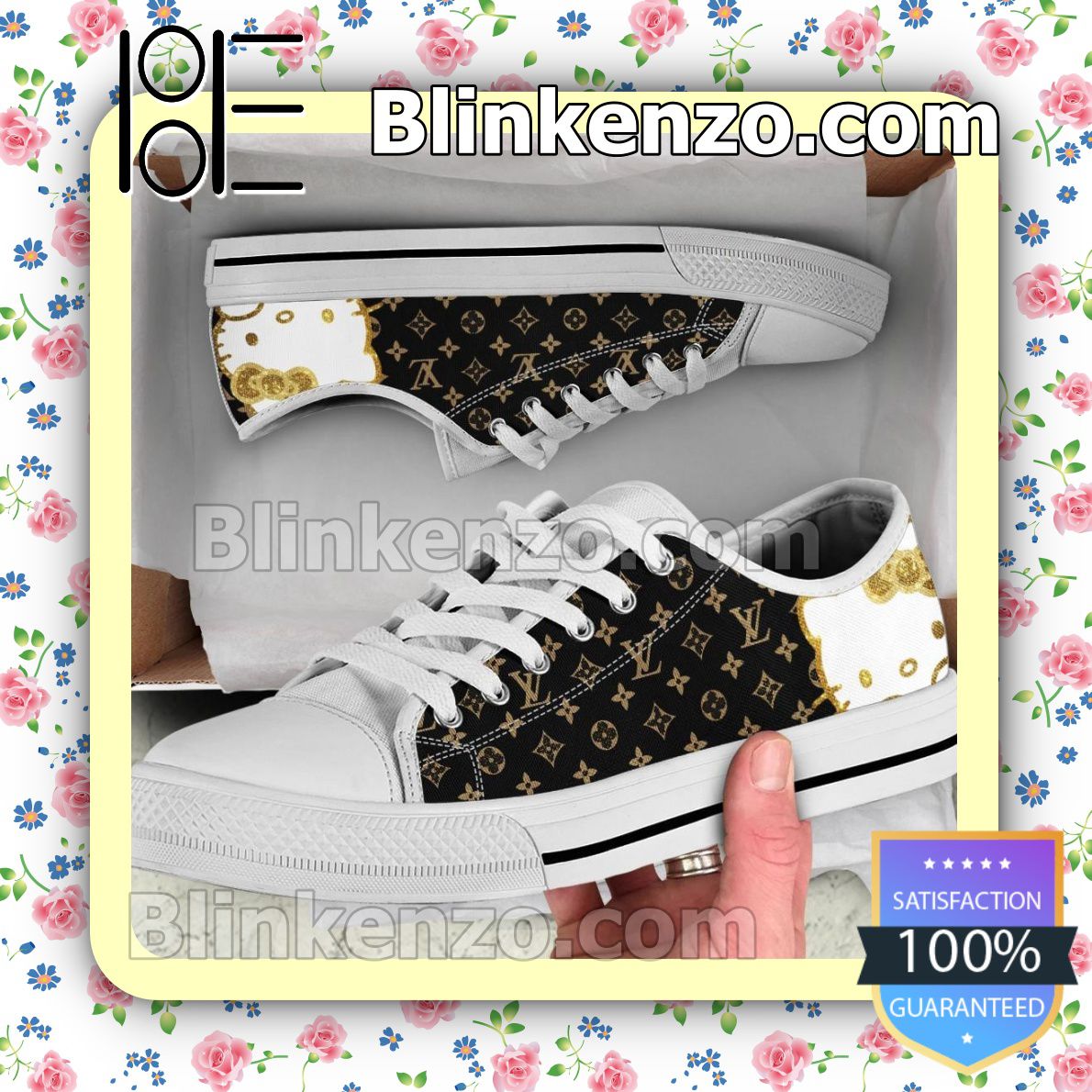 Louis Vuitton And Kitty Glitter Chuck Taylor All Star Sneakers - Blinkenzo