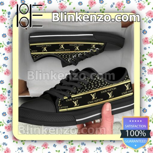 Louis Vuitton Brand Name And Logo Print Chuck Taylor All Star Sneakers