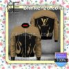 Louis Vuitton Fire Pattern Black And Brown Military Jacket Sportwear