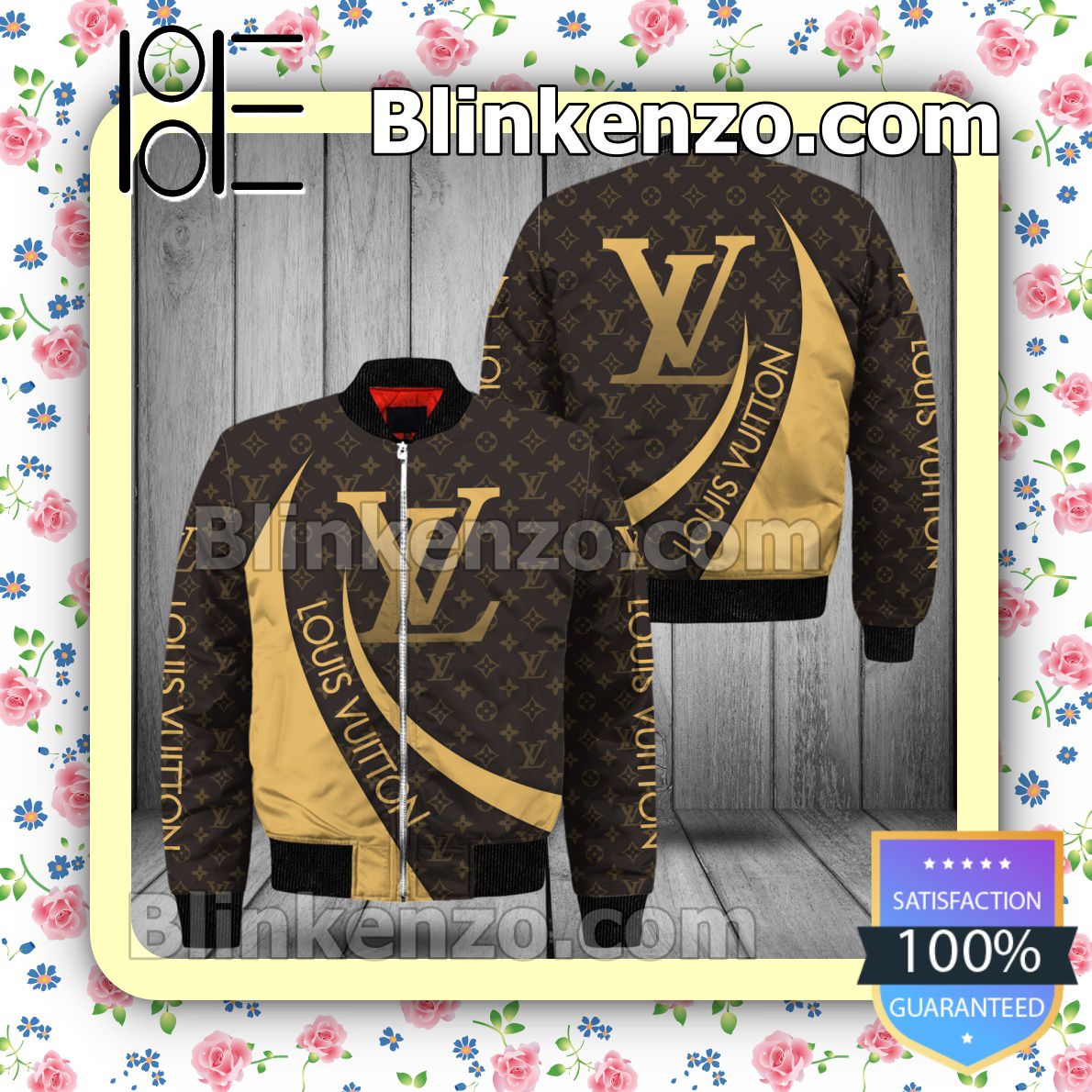 Louis Vuitton Monogram Yellow Curves Military Jacket Sportwear