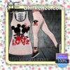 Love Couple Mickey And Minnie Women Tank Top Pant Set