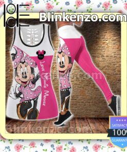 Love Minnie Mouse Women Tank Top Pant Set