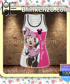 Love Minnie Mouse Women Tank Top Pant Set a