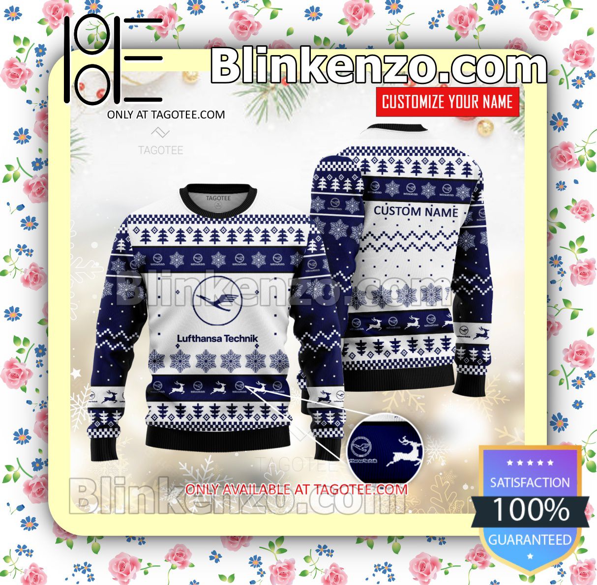 Lufthansa Technik Brand Christmas Sweater