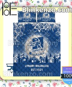 Lyngby Boldklub Est 1921 Christmas Duvet Cover a