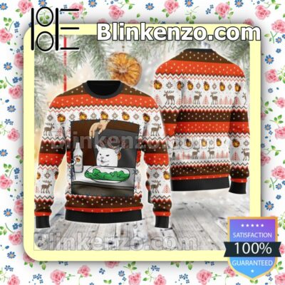 Malibu Rum Cat Meme Christmas Pullover Sweaters