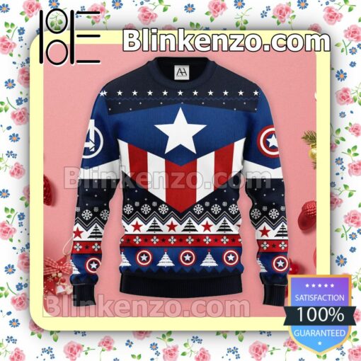 Marvel Captain America Christmas Pullover Sweaters