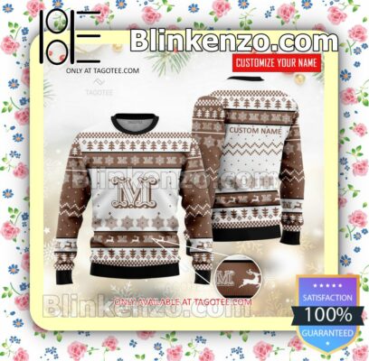 Max Mara Brand Print Christmas Sweater