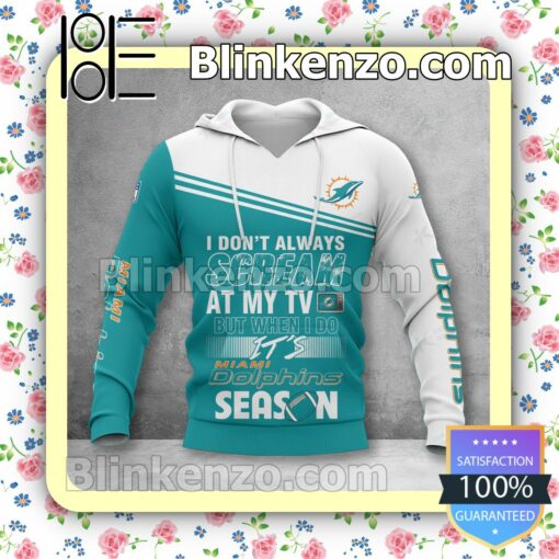 Wonderful Miami Dolphins I Don't Always Scream At My TV But When I Do NFL Polo Shirt
