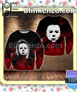 Michael Myers Blood Stain Black Halloween Ideas Hoodie Jacket a