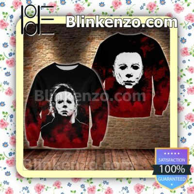 Michael Myers Blood Stain Black Halloween Ideas Hoodie Jacket a