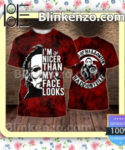 Michael Myers I'm Nicer Than My Face Looks Sons Of Halloween Haddonfield Women Tank Top Pant Set a