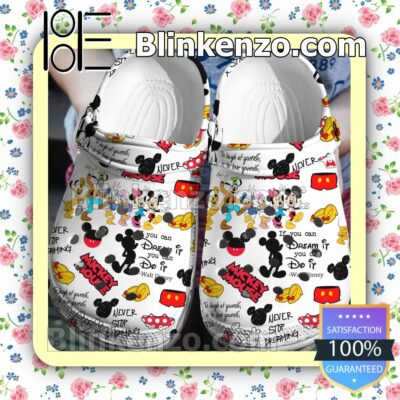 Mickey And Disney Friends If You Can Dream It You Can Do It Halloween Clogs