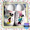 Mickey And Minnie A Bunch Of Flowers Halloween Clogs
