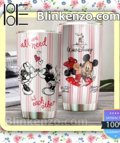Mickey And Minnie All We Need Is Each Other Travel Mug