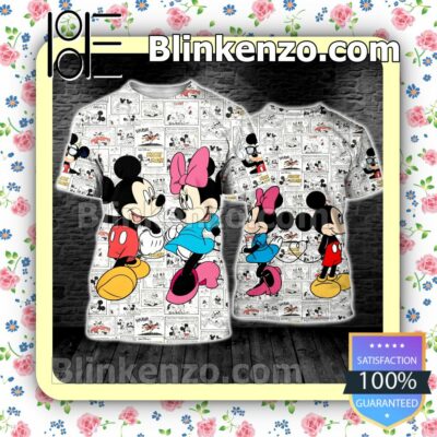 Mickey And Minnie Comic Book Women Tank Top Pant Set a