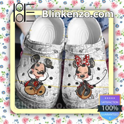 Mickey And Minnie Comic Halloween Clogs