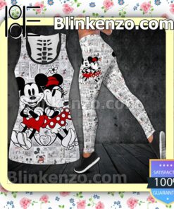 Mickey And Minnie Comic Someone Worth Having Is Someone Worth Waiting For Women Tank Top Pant Set