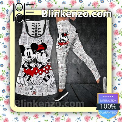 Mickey And Minnie Comic Someone Worth Having Is Someone Worth Waiting For Women Tank Top Pant Set