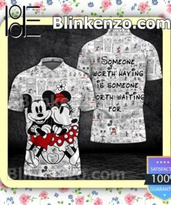 Mickey And Minnie Comic Someone Worth Having Is Someone Worth Waiting For Women Tank Top Pant Set b