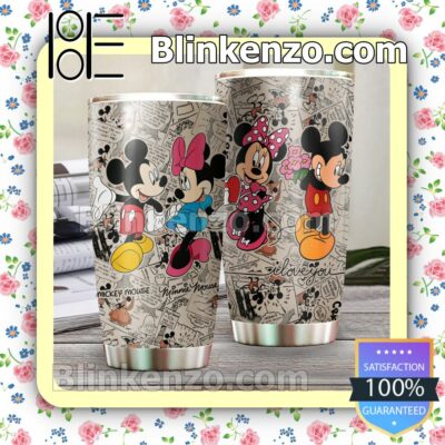 Mickey And Minnie Comic Travel Mug