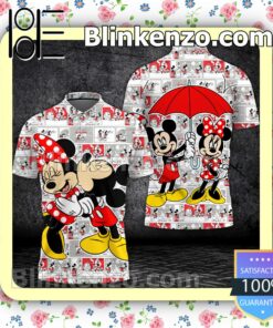 Mickey And Minnie Couple Love Women Tank Top Pant Set b