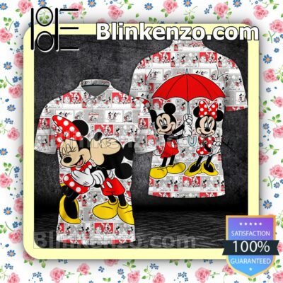 Mickey And Minnie Couple Love Women Tank Top Pant Set b