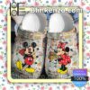 Mickey And Minnie Give Flowers Halloween Clogs