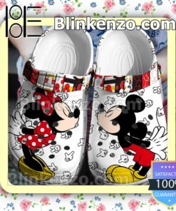 Mickey And Minnie Hand Signals Halloween Clogs