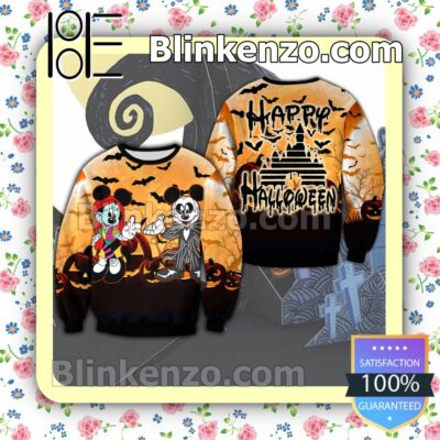 Mickey And Minnie Happy Halloween Women Tank Top Pant Set b