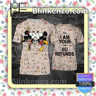 Mickey And Minnie I Am Your No Refunds Women Tank Top Pant Set a
