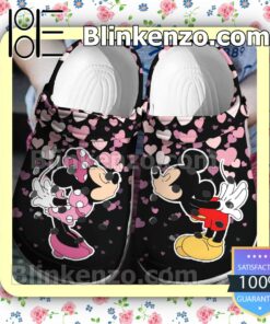 Mickey And Minnie Kiss Halloween Clogs