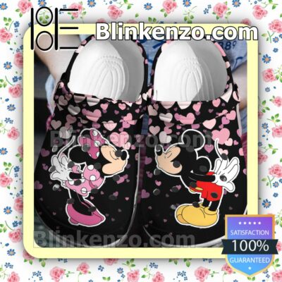 Mickey And Minnie Kiss Halloween Clogs
