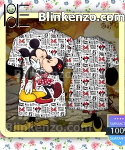 Mickey And Minnie Kiss Women Tank Top Pant Set a
