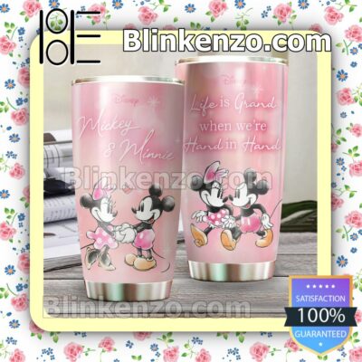 Mickey And Minnie Life Is Grand When We're Hand In Hand Travel Mug