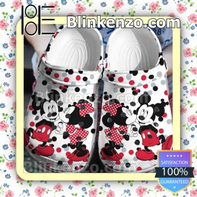 Mickey And Minnie Love Kiss Halloween Clogs