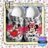 Mickey And Minnie Red Heart Halloween Clogs