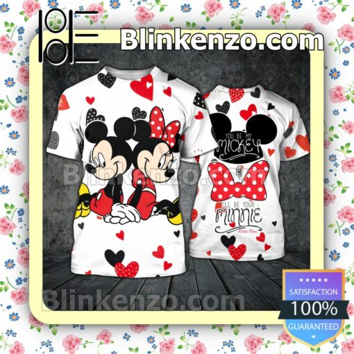 Mickey And Minnie Sitting Beside Women Tank Top Pant Set a