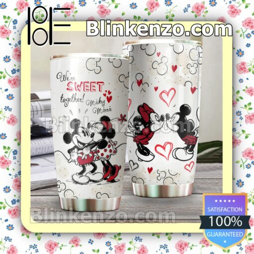 Mickey And Minnie We're Sweet Together Travel Mug