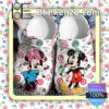 Mickey And Minnie With Starbucks Trips And Sips Halloween Clogs
